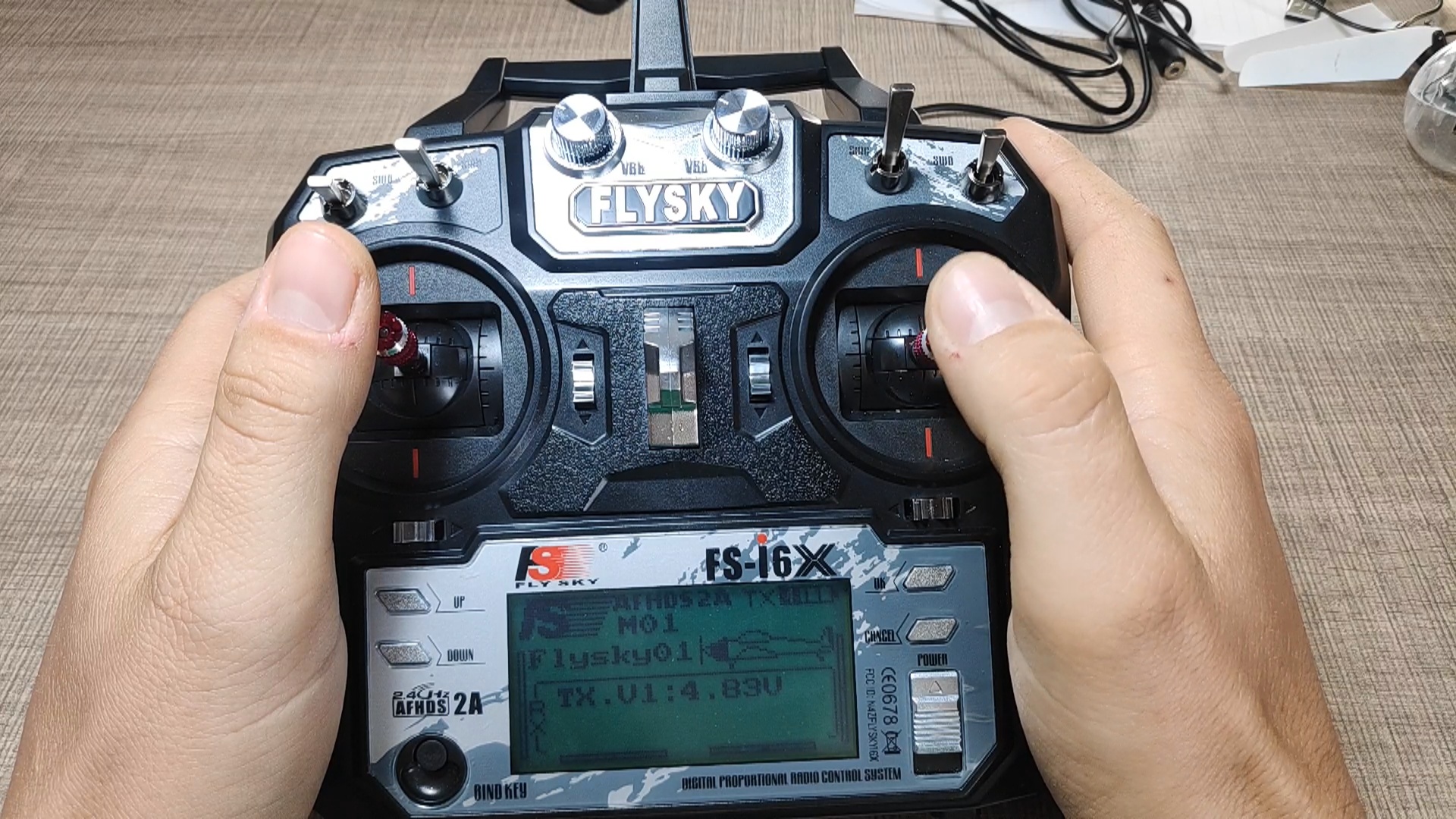 FlySky training setup for RC simulator