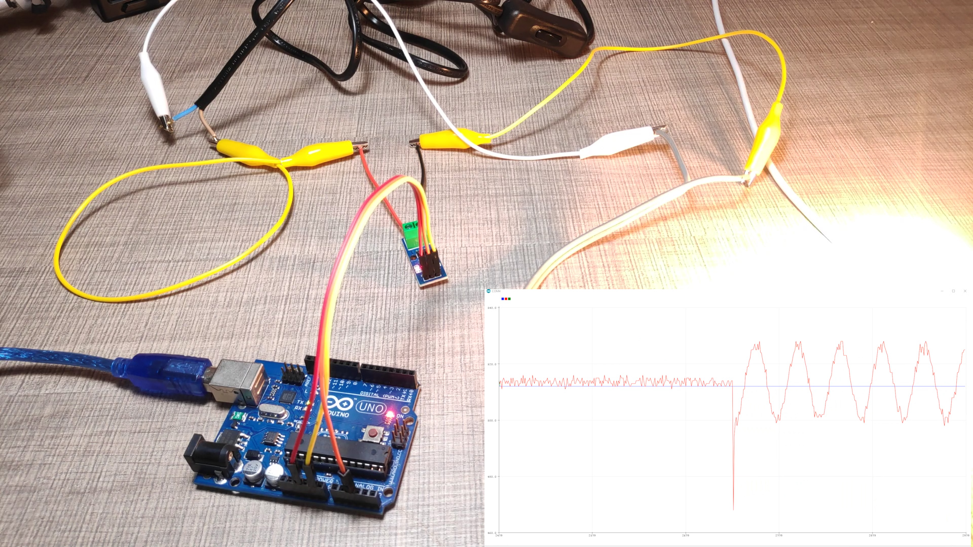 Plotting AC current with the Arduino 