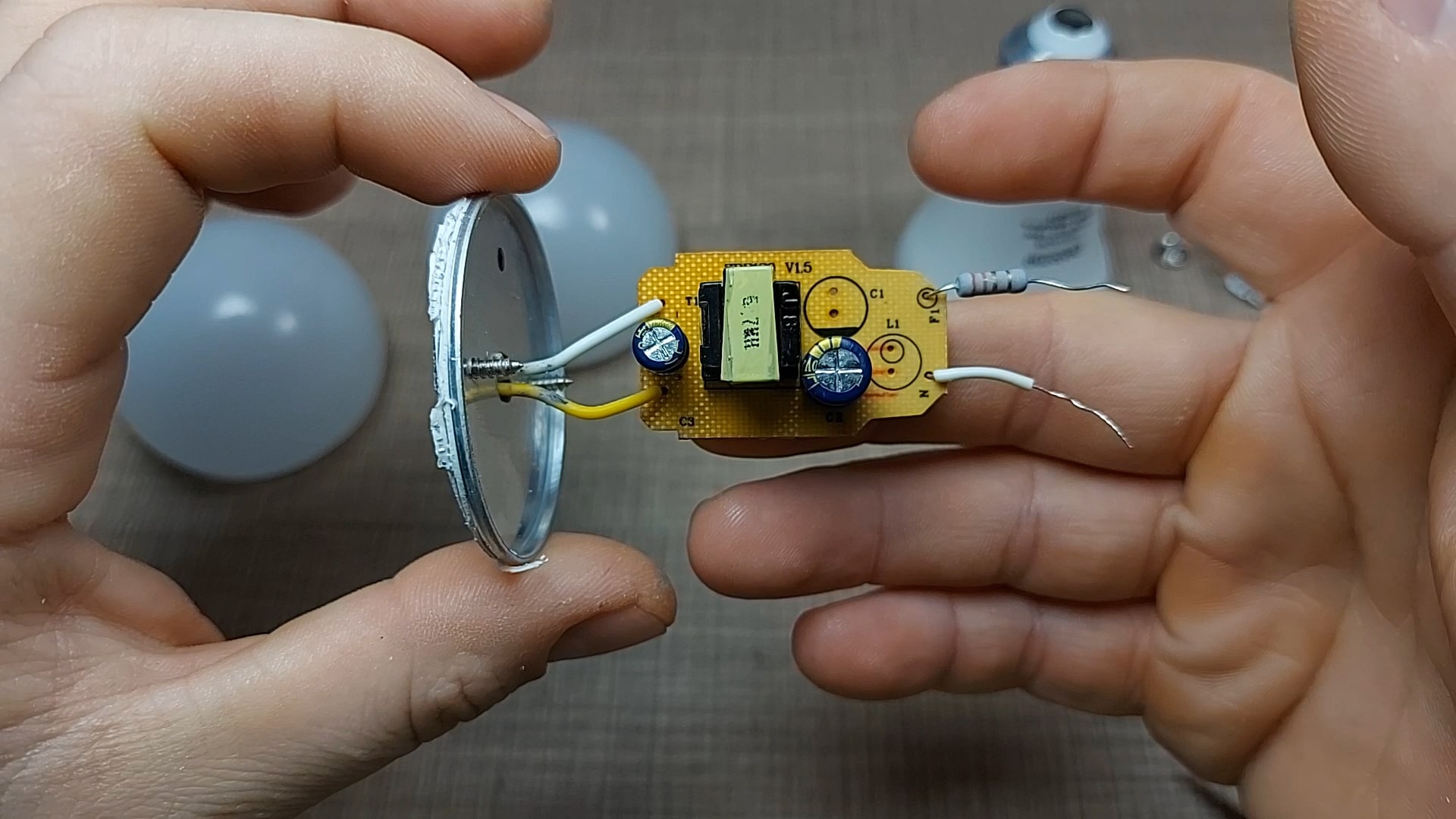 Front side of the LED driver board